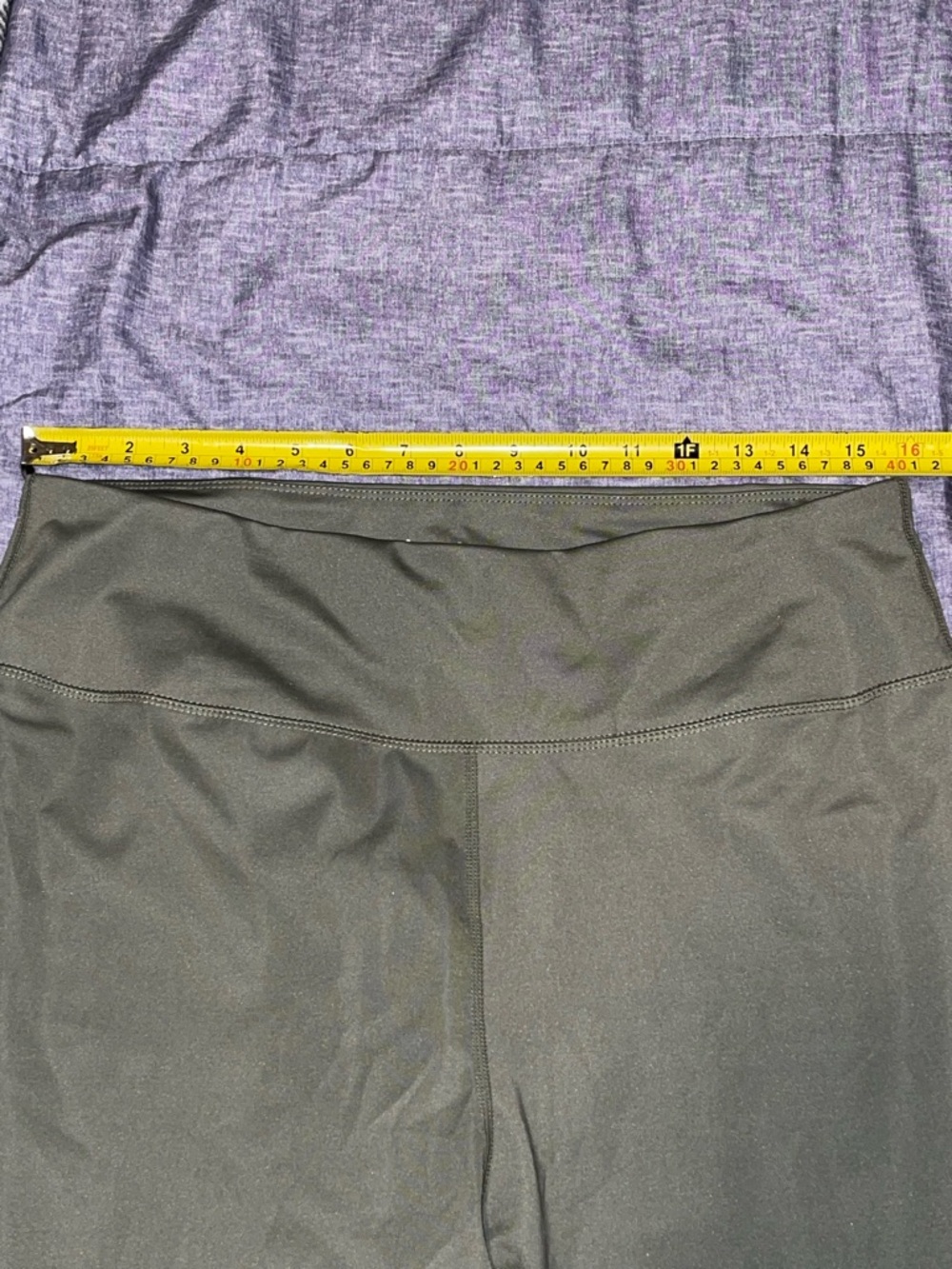 bebe olive active leggings with gold logo-size 2X - Picture 8 of 10